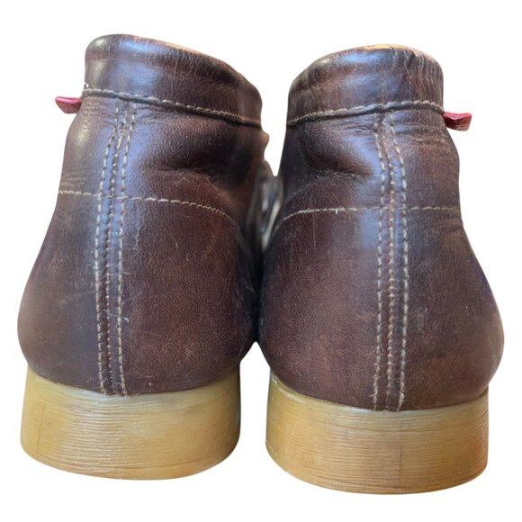 Clarks Wallabees Brown Oiled Leather Chukka Desert Boot Shoes Mens 10 M Casual main image 9